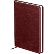 Ежедневник недатированный, А5, 160л., кожзам, BG «Nebraska. Dark red»
