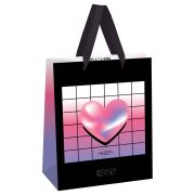 Пакет подарочный 18*23*10см MESHU «Heart»,  матовая ламинация