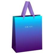 Пакет подарочный 18*23*10см MESHU «Intense gradient», фольга,  матовая ламинация