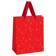 Пакет подарочный 18*23*10см MESHU «Christmas pattern», фольга,  матовая ламинация