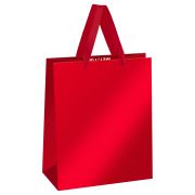 Пакет подарочный 18*23*10см MESHU «Red»,  матовая ламинация