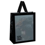 Пакет подарочный 26*32*12см MESHU «For man», выборочный лак, матовая ламинация