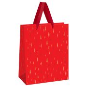 Пакет подарочный 26*32*12см MESHU «Christmas pattern», фольга,  матовая ламинация