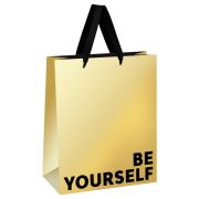 Пакет подарочный 26*32*12см MESHU «Be yourself»,  матовая ламинация