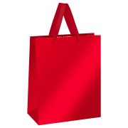 Пакет подарочный 26*32*12см MESHU «Red»,  матовая ламинация