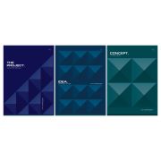 Тетрадь 60л., А4, клетка BG «Monocolor. Corporate identity»