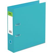 Папка-регистратор СТАММ «Имидж», 70мм, бумвинил, двухстор., с карманом, нижний метал. кант, бирюзовая