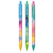 Ручка шариковая автоматическая Berlingo «Collision XS» синяя, 0,7мм, рисунок на корпусе, soft touch, ассорти