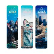 Закладки для книг, 3шт., 47*176мм, MESHU «CatZilla»