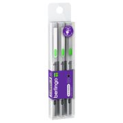 Набор линеров пигментных Berlingo «Precision» черные, 3шт., 0,25/0,35/0,6мм, европодвес