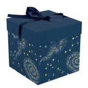Коробка складная подарочная MESHU «Magic», (15*15*15см), с лентой, отд фольгой