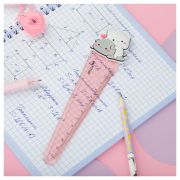 Линейка с топпером 12см MESHU «Cute kittens», пластиковая, европодвес