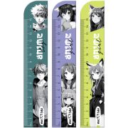 Линейка 15см MESHU «Anime», деревянная,  ассорти, европодвес