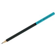 Карандаш ч/г Faber-Castell «Grip 2001 Two Tone», HВ, заточен., черный/бирюзовый