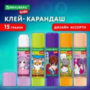 Клей-карандаш «Anime» 15 г, BRAUBERG KIDS, ассорти, 272472