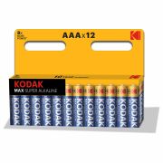 Батарейки алкалиновые «мизинчиковые» КОМПЛЕКТ 12 шт KODAK Max Super Alkaline, ААА (LR, Б0008960