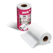 Салфетки универсальные York «Соты», 22,5*25 см, 100шт, в рулоне, 40 г/м2,30% вискоза, 70% полиэфир