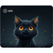 Коврик для мыши CACTUS Black Cat 250x200x3мм, CS-MP-D09S