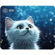 Коврик для мыши CACTUS White Cat, 220x180x2мм, CS-MP-P06XS