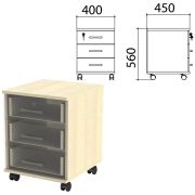Каркас тумбы подкатной «Канц» 400х450х560 мм, цвет дуб молочный, ТК29.15.1