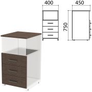 Крышка и фасады ящиков для тумбы приставной «Канц» 400х450х750 мм, цвет венге, ТК31.16.2