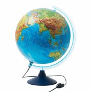 Глобус интерактивный + очки VR физический / политический Globen, 32см, рельефный, с подсветкой, INT13200290