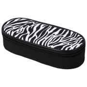 Пенал-футляр BRAUBERG, 1 отделение, органайзер, полиэстер, 22x9x5 см, «Zebra», 271584