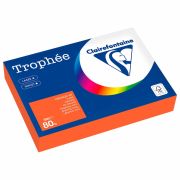 Бумага цветная CLAIREFONTAINE, А4, 80 г/м2, 500 л., интенсив, ярко-оранжевый, Франция, 1761PC