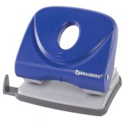 Дырокол BRAUBERG «Original», до 25 листов, синий, 222543