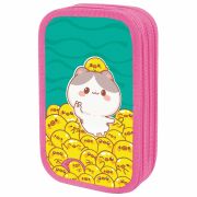 Пенал ЮНЛАНДИЯ, 3 отделения, картон с эффектом soft-touch, 19х11 см, Duck tales, 273500