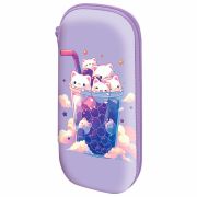 Пенал ЮНЛАНДИЯ, 1 отделение, карман, полиэстер/EVA, 22х10х5 см, Bubble tea, 273190