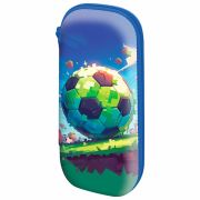 Пенал ЮНЛАНДИЯ, 1 отделение, карман, полиэстер/EVA, 22х10х5 см, Football match, 273191