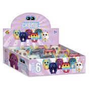 Игрушка-антистресс КРУТОЙ ЗАМЕС «Глазастый сквиш Аксолотль», 8х9 см,, ассорти 6 видов, Т26168