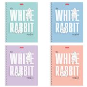 Тетрадь А5 48л. HATBER гребень, клетка, обложка картон, Следуй за белым кроликом (мик, 48Т5В1гр