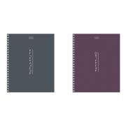Тетрадь А5 80л. HATBER гребень, клетка, Soft-touch ламинация, Криптография (микс в спайке), 090314, 80Т5лВ1гр
