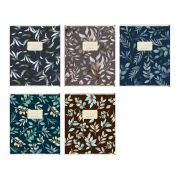 Тетрадь А5 48л. BRUNO VISCONTI скоба, клетка, Soft Touch, фольга, FLORAL PATTERN (5 в, 7-48-1371