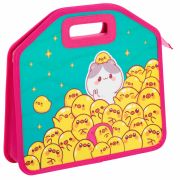 Папка-сумка ЮНЛАНДИЯ, 1 отделение, фетровые ручки, 34х30х11 см, Duck tales, 273380