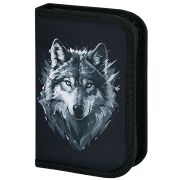 Пенал BRAUBERG, 1 отделение, полиэстер, 21х14 см, Gray wolf, 273520
