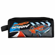 Пенал ЮНЛАНДИЯ ЮНИОР, 2 отделения, с ручкой, полиэстер, Speed demon, 21х8х6 см, 273817