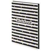 Блокнот (135х206 мм) А5 STAFF, 80 л., твердый, тиснение фольгой, «Стильный», 111611