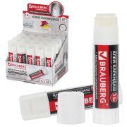 Клей-карандаш BRAUBERG «Crystal», 15 г, прозрачный, 224337