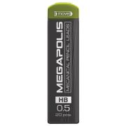 Грифели запасные 0,5 мм, HB, ERICH KRAUSE, КОМПЛЕКТ 20 шт., «Megapolis», 20345