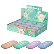 Ластик ERICH KRAUSE Pastel Bloom, 22*22*17 мм, овальный, ассорти, 60772