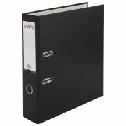 Папка-регистратор STAFF «Manager» с покрытием из ПВХ, 70 мм, без уголка, черная, 225187