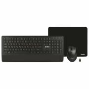 Комплект беспроводной клавиатура + мышь + коврик Sven KB-C3800W, USB, черный