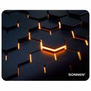 Коврик для мыши SONNEN «HOT CELLS» резина+ткань, 250х200х2мм, 513955