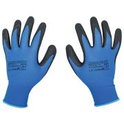 Перчатки нейлоновые SCAFFA Механик, нитриловое покрытие песочной структуры (облив), р, 00-00012439