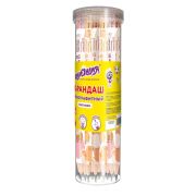 Карандаш чернографитный ЮНЛАНДИЯ «ЖИВОТНЫЕ», 1 шт, HB, с ластиком, корпус ассорти, 182012