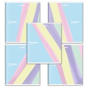 Тетрадь А5 48л. BRAUBERG скоба, клетка, выборочный лак, PASTEL, 405189