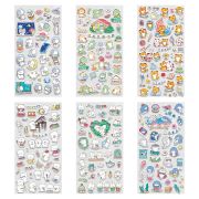 Наклейки гелевые «Зверята», 17,5х9 см, ассорти 6 видов, FUNSTER (ФАНСТЕР), 666080